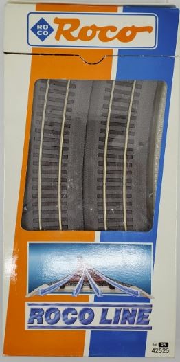 Roco 42525 HO Scale R6 542.8mm VP6 Curved Track Sections (Pack of 6)