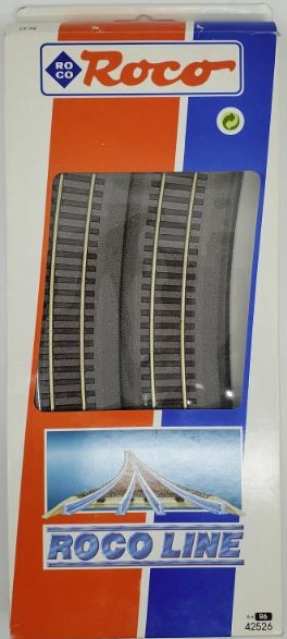 Roco 42526 HO Scale R6 604.4mm VP6 Curved Track Sections (Pack of 6)