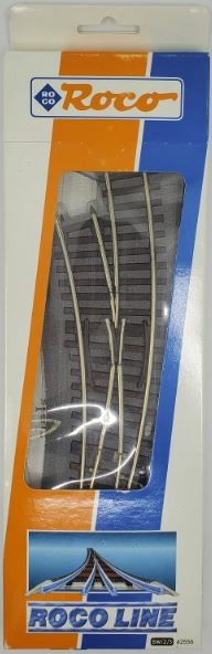 Roco 42556 HO Scale Left Hand 2/3 30° Curved Switch/Turnout
