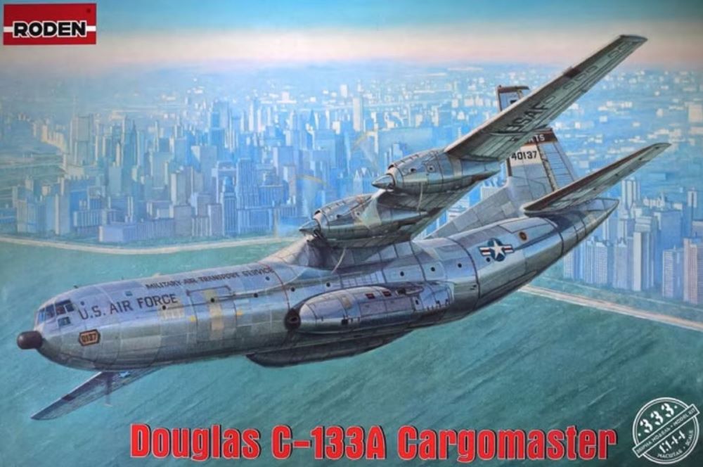 Roden Plastic Models 333 1:144 Douglas C-133A Cargomaster Aircraft Model Kit