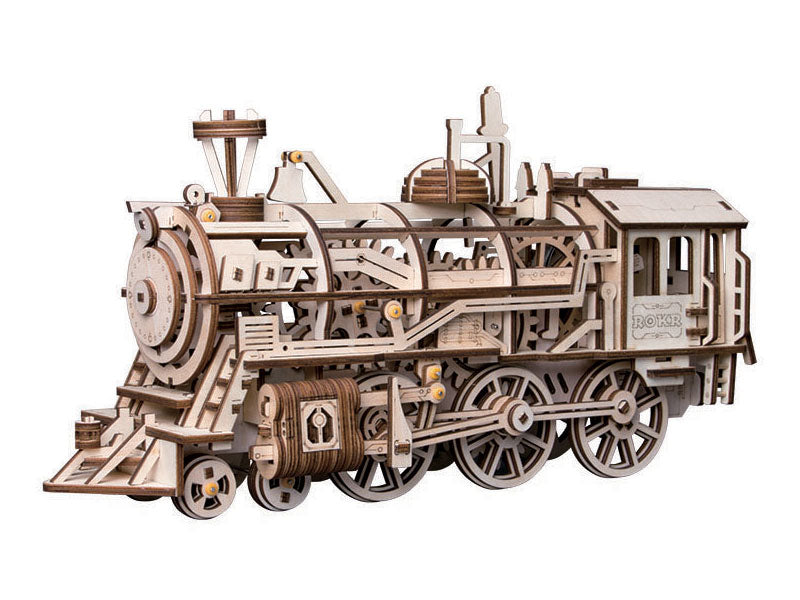 Robotime LK701 ROKR Mechanical Gears Locomotive 3D Wooden Puzzle