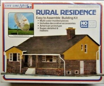 Life Like 1385 HO Rural Residence Building Kit