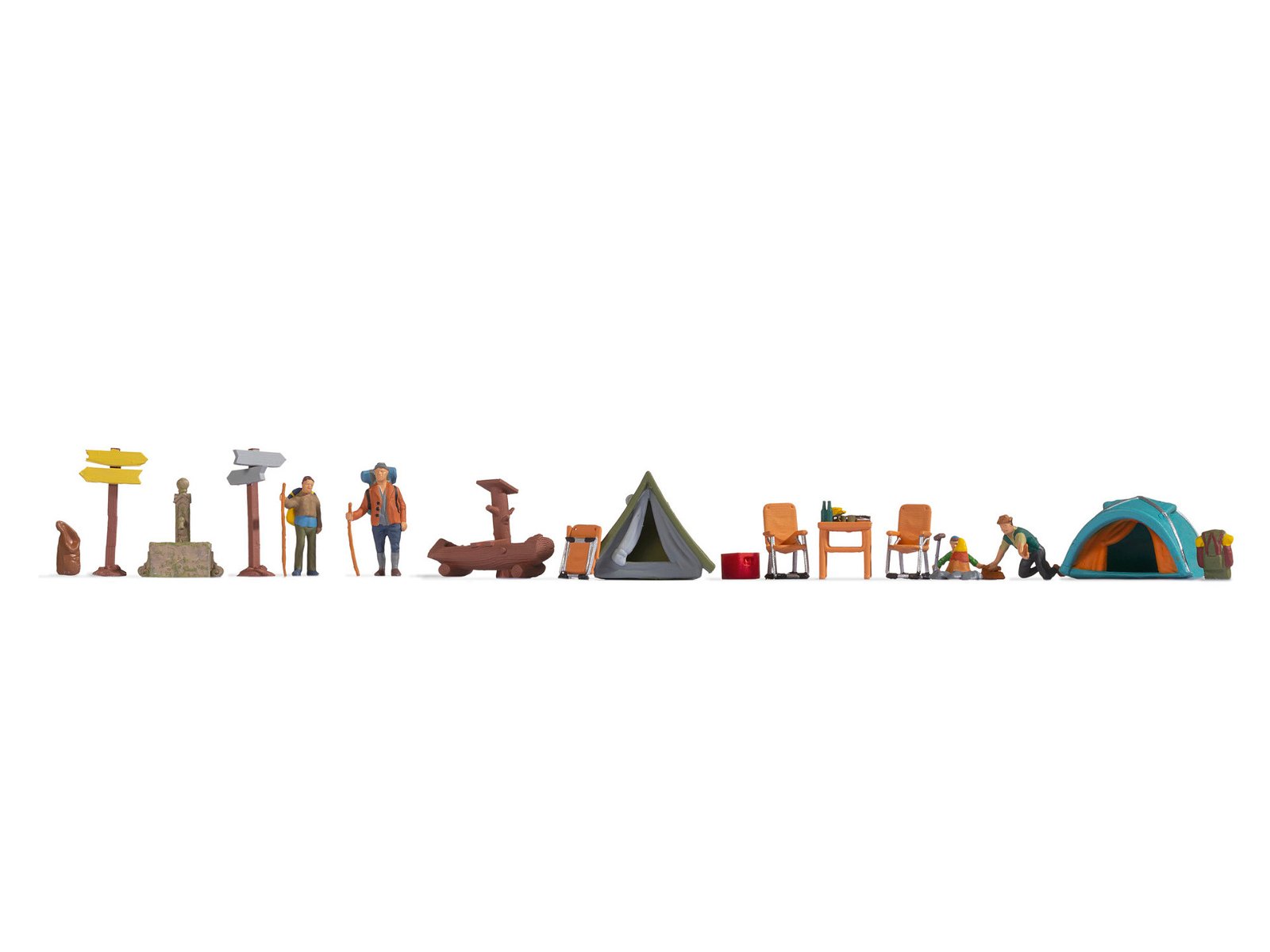 Noch 16201 HO Camping Themed Figures Set