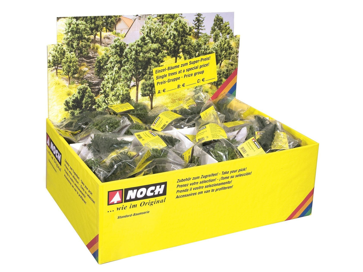 Noch 25964 HO/N/TT Deciduous & Conifer Trees (Set of 100)