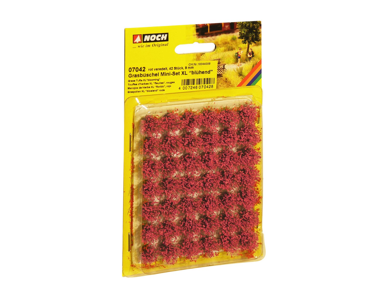 Noch 07042 XL Red Blooming Grass Tufts Mini Set