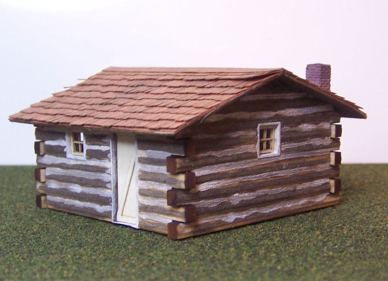 RS Laser Kits 2016 HO Log Cabin Building Kit