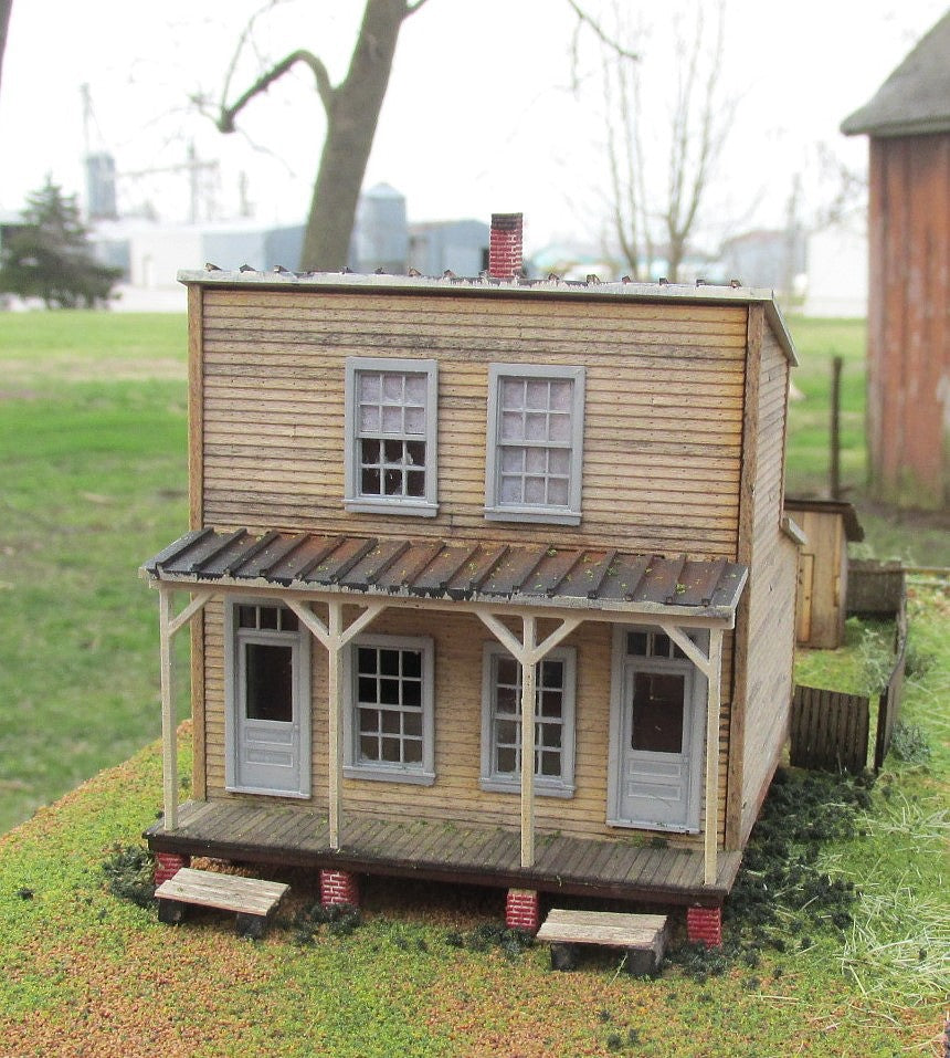 RS Laser Kits 2084 HO Company House 31 Unpainted Wood Kit