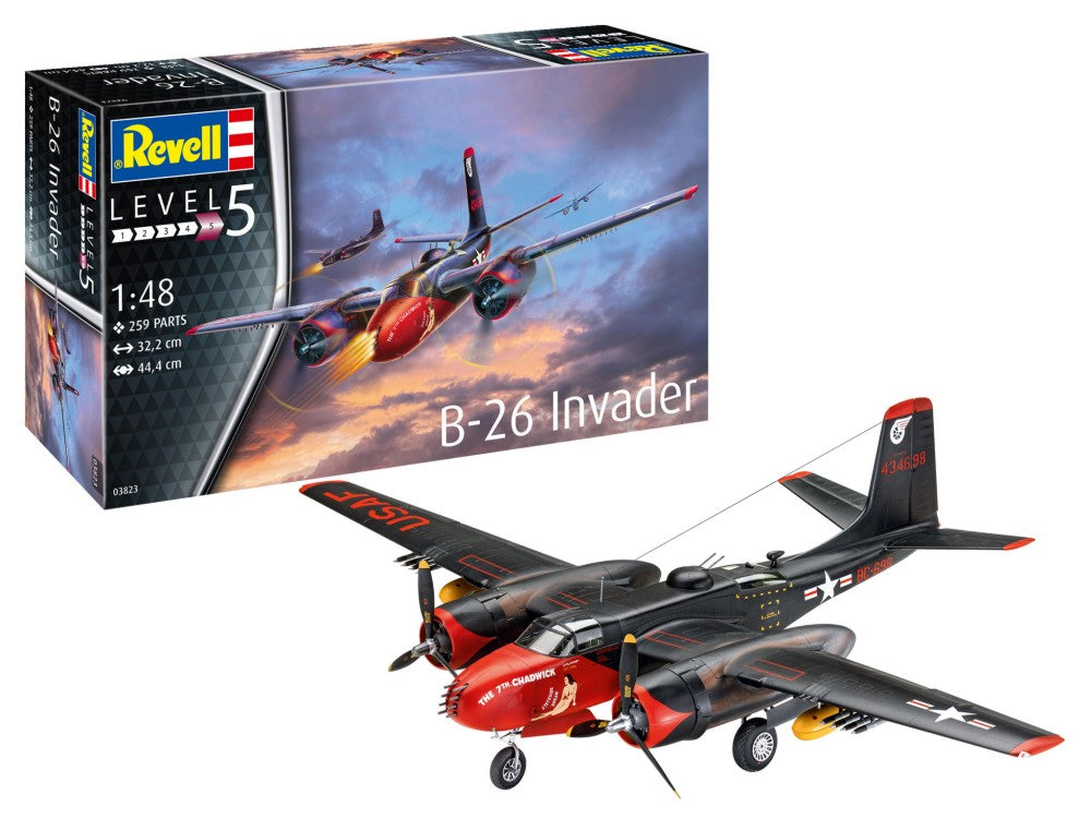Revell of Germany 03823 1:48 Douglas B26C Invader Bomber Aircraft Plastic Kit
