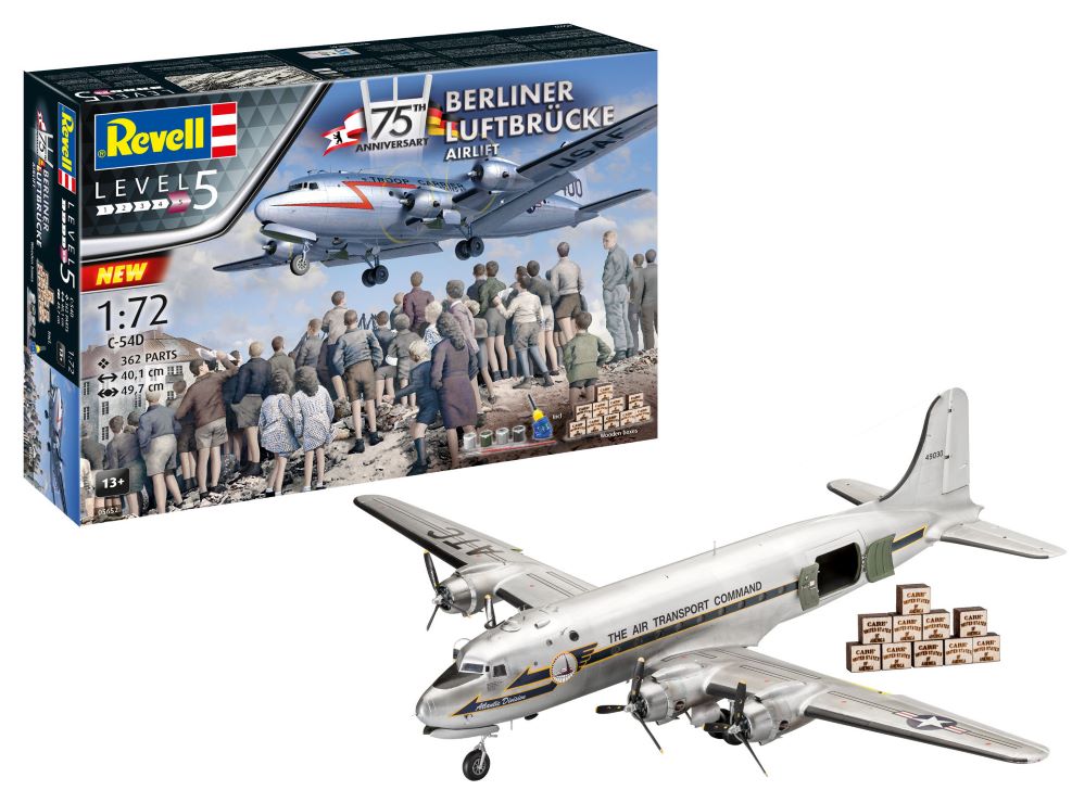 Revell of Germany 05652 1:72 C-54D 75th Anniv. Berlin Airlift Aircraft Kit