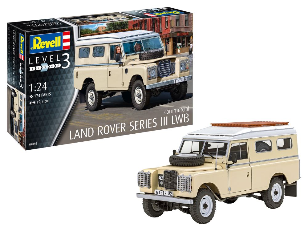 Revell of Germany 07056 1:24 Land Rover Series III LWB Off-Road Vehicle Kit
