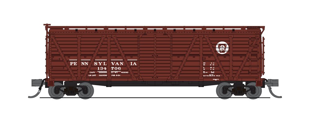 Broadway Limited 6577 N Pennsylvania Railroad Stock Car with Hog Sounds