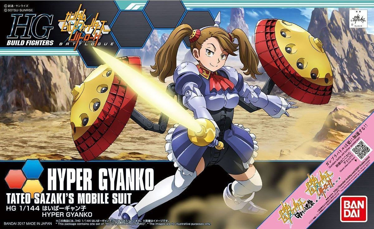 Bandai 2393106 1:144 HG Build Fighters Battlogue Hyper Gyanko Plastic Model Kit