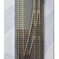 Kato 20-231 N 9-3/4" Right Double Concrete Tie Track Single Crossover Unitrack