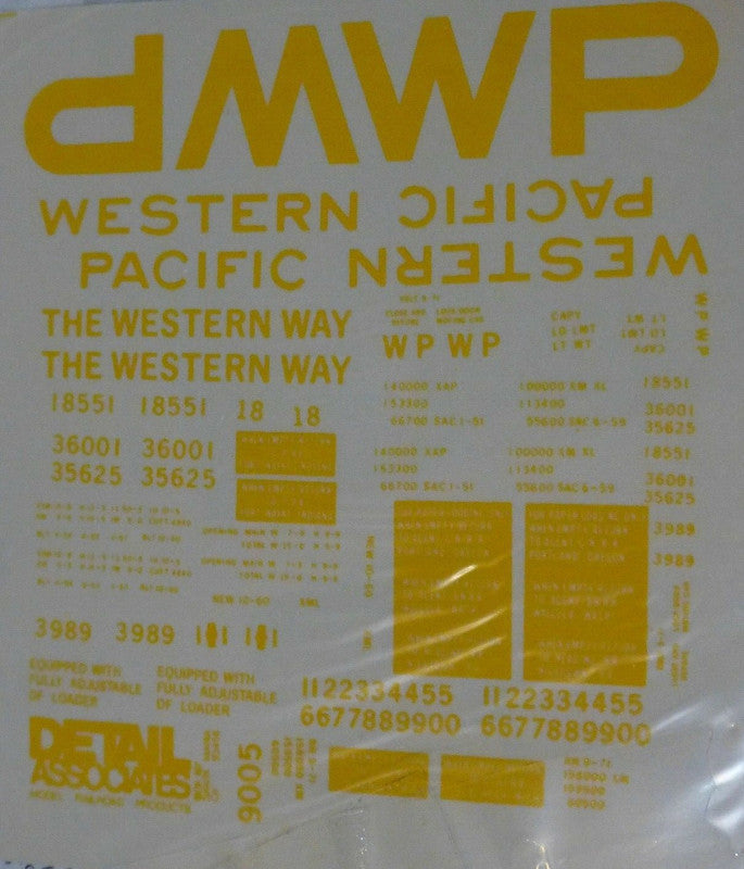Detail Associates 9005 HO Western Pacific Box Car 50' 