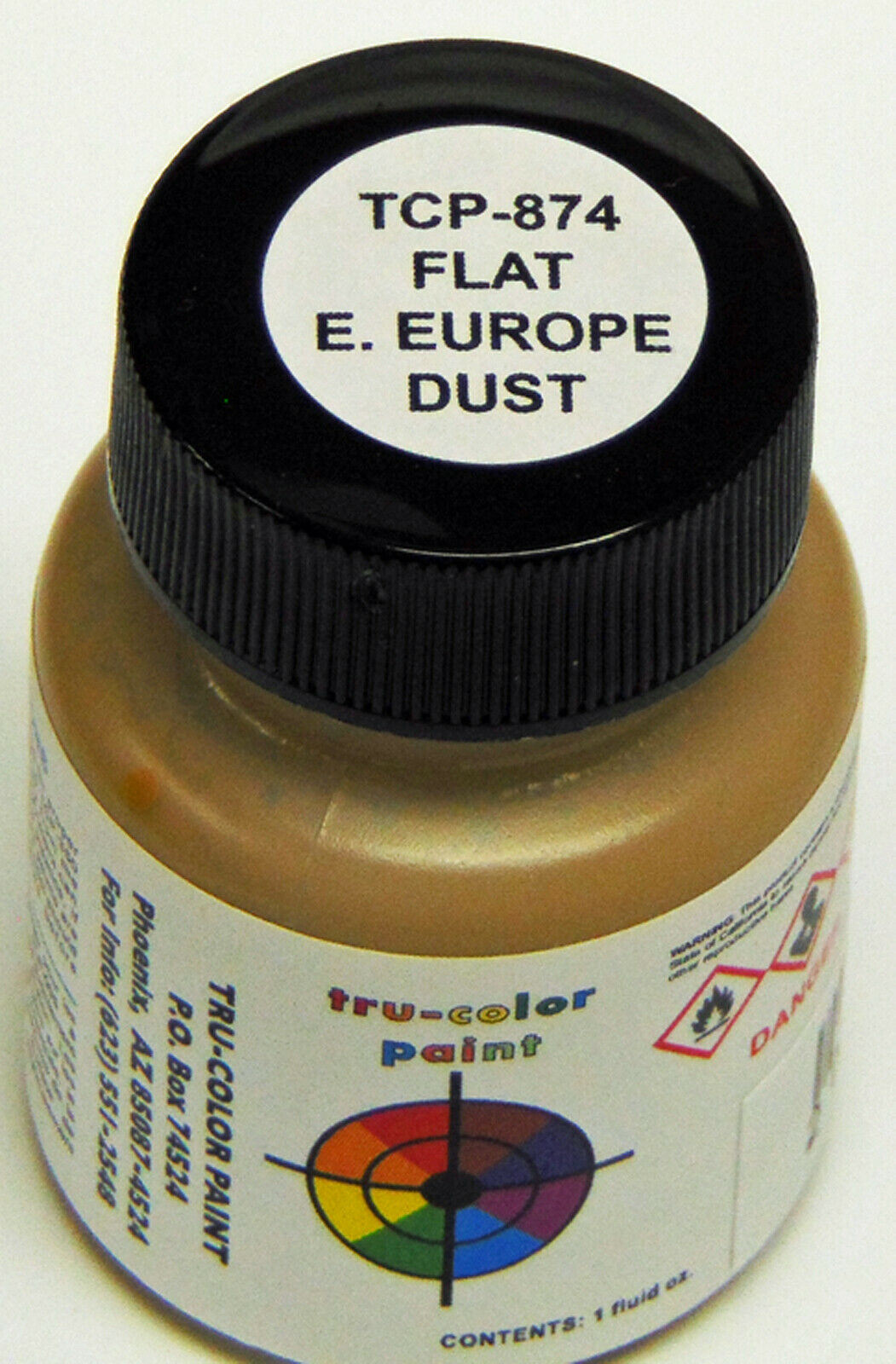 Tru-Color 874 Brushable Paint Flat East European Dust - 1 oz. Bottle