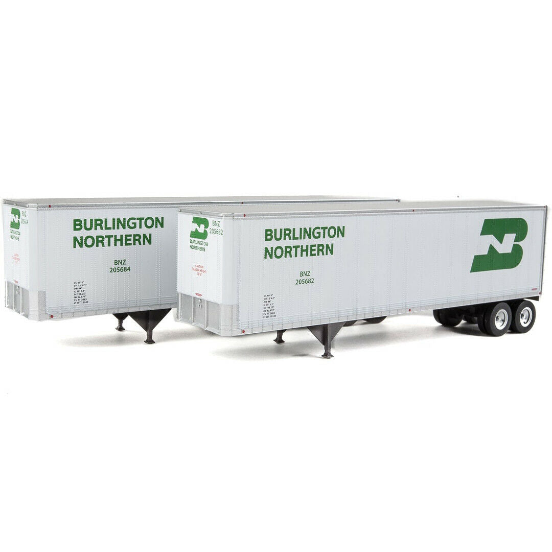 Walthers 949-2510 HO Burlington Northern 40' Trailmobile Trailer (Set of 2)