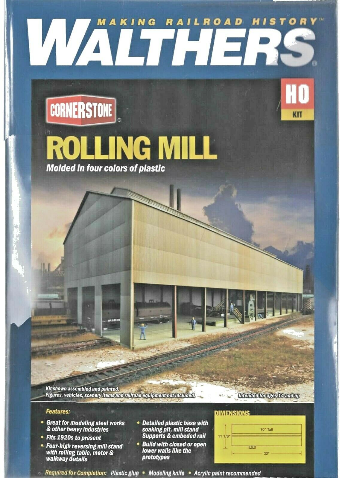 Walthers 933-4601 HO Rolling Mill with Reversing Mill Stand Building Kit
