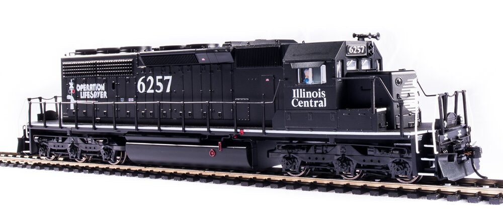 Broadway Limited 6787 HO Illinois Central EMD SD40-2 Diesel Locomotive #6257