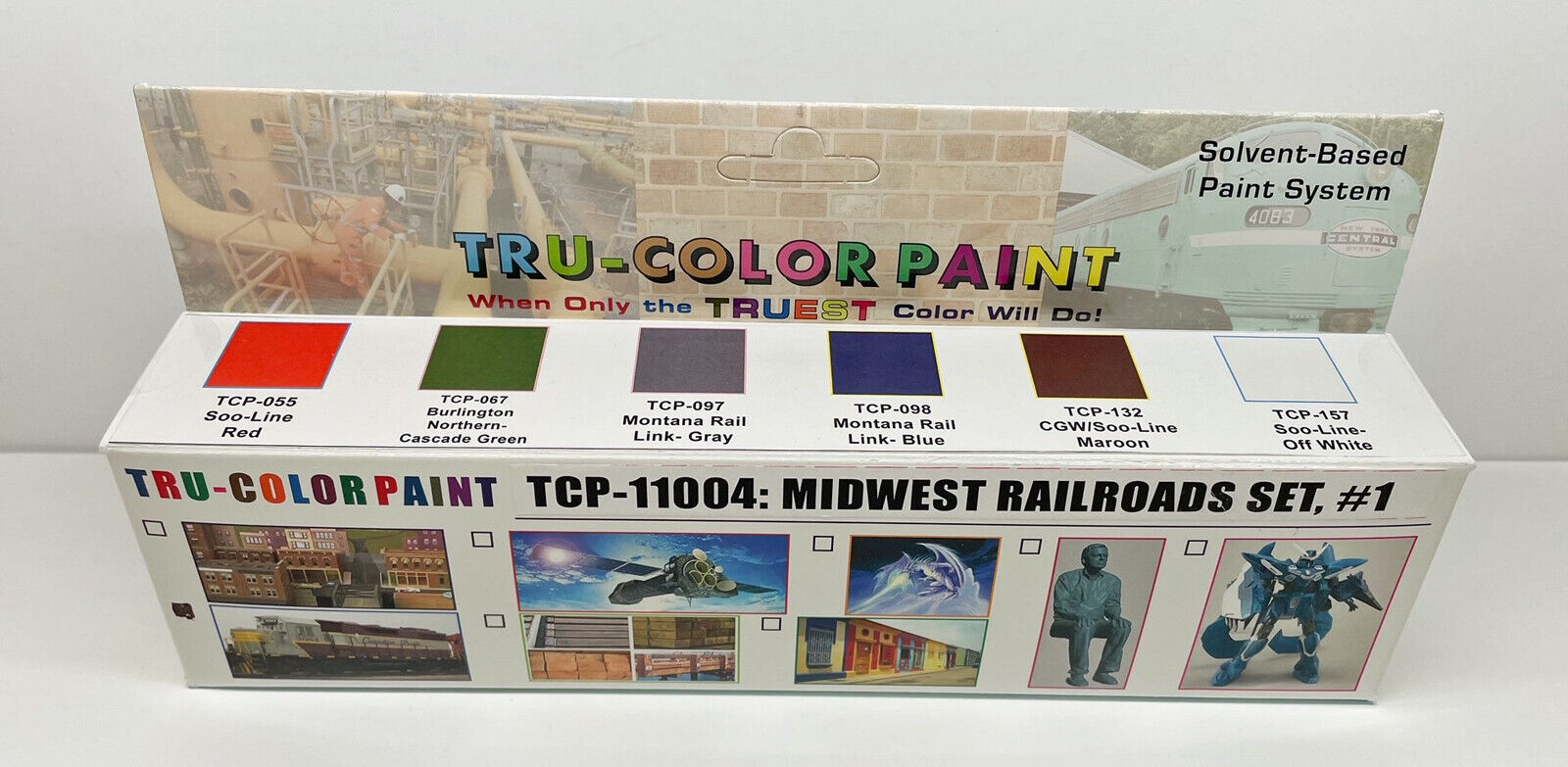 Tru-Color TCP-11004 Midwest Railroads #1 - 1 oz Paint Bottle (Set of 6)