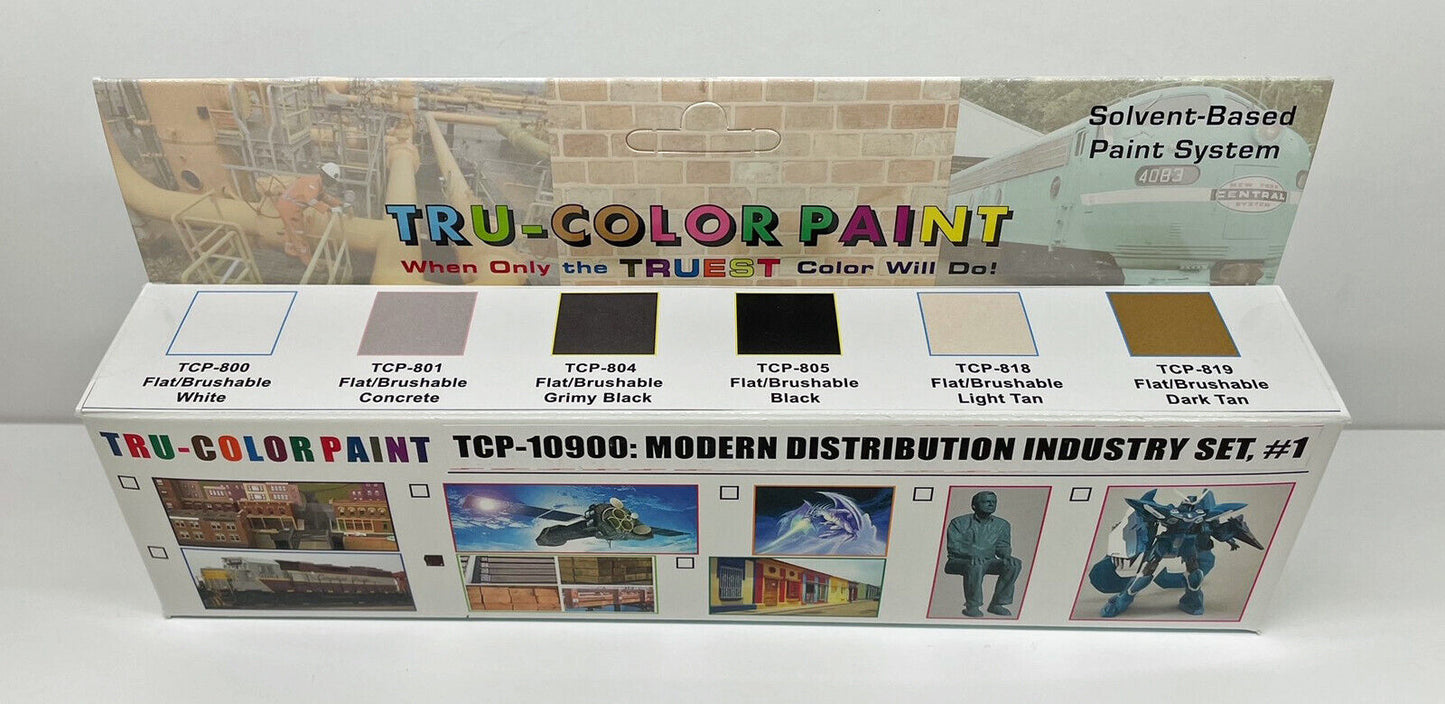 Tru-Color TCP-10900 Modern Distribution #1 - 1 oz Paint Bottle (Set of 6)