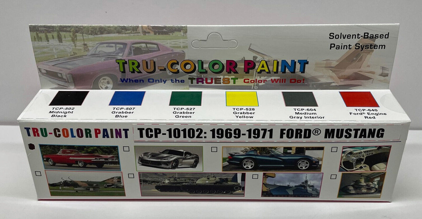 Tru-Color TCP-10102 1969-1971 Ford Mustang - 1 oz Paint Bottle (Set of 6)