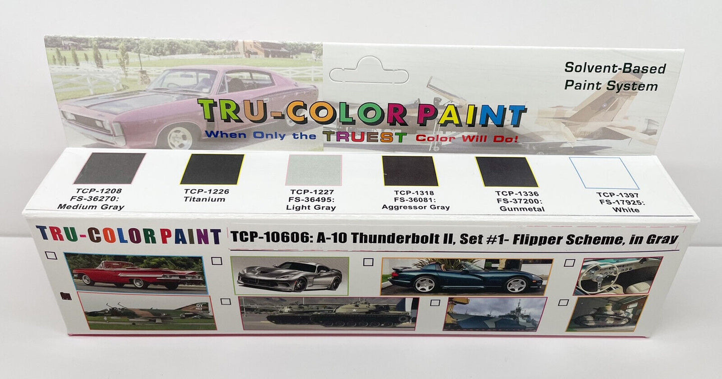 Tru-Color TCP-10606 A-10 Thunderbolt II #1 1 oz Paint Bottle (Set of 6)