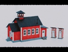 STS 30034 N Scale One Room Schoolhouse with Privies