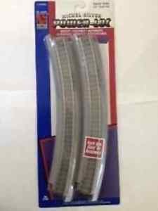 Life Like 7803 N 9 3/4" Radius Power-Lok Curved Track (Pack of 4)