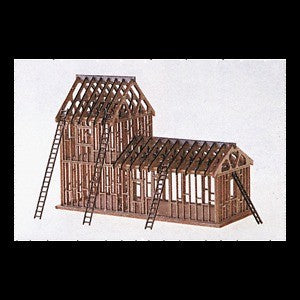 STS 30028 N Scale House under Construction