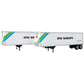 Walthers 949-2511 HO Erie Western 40' Trailmobile Trailer (Set of 2)