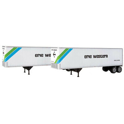Walthers 949-2511 HO Erie Western 40' Trailmobile Trailer (Set of 2)