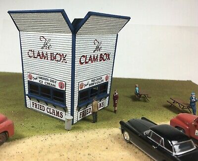 Motrak Models 13012 N The Clam Box Restaurant Laser-Cut Wood Kit