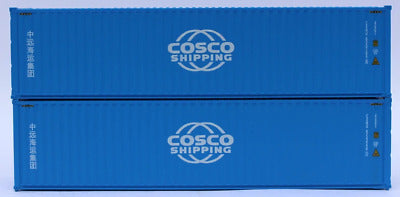 JTC Model Trains 405015 N COSCO 40' Corrugated Side Containers (Pack of 2)