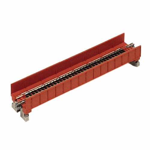 Kato 20-450 N 7 5/16" Red Single Track Plate Girder Bridge 186 mm