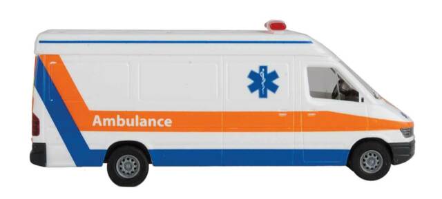 Walthers 949-12201 HO Assembled Ambulance Service Van Emergency Vehicle