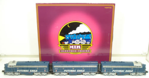 MTH 20-2742-1 Potomac Eagle F-7 ABA Diesel Engine Set w/PS2 #722/723/722B