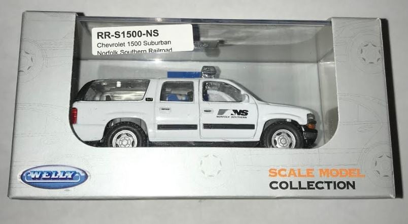 Welly Diecast RR-S1500-NS HO Chevrolet 1500 Suburban Norfolk Southern Railroad