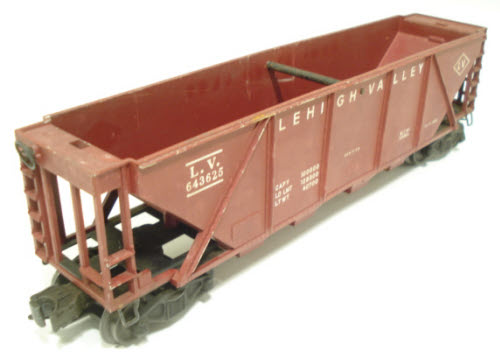 Lionel 6436-25 Vintage O Lehigh Valley Maroon Quad Hopper Car
