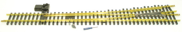 Aristo-Craft 30340 G Scale # 6 Brass Left Hand Manual Switch Turnout