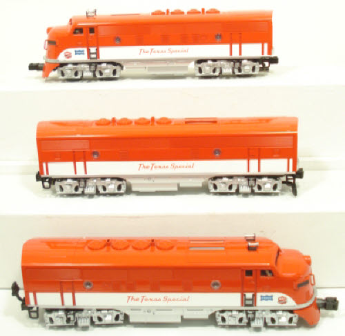 MTH 30-2761-1 Texas Special F-3 ABA O Gauge Diesel Passenger Train Set w/PS 2.0