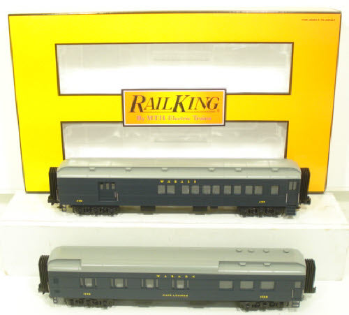 MTH 30-69077 O Wabash 60’ Madison Combo/Diner Passenger Set (Set of 2)