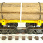 Atlas 1004001 3-Rail Crown Paper Skeleton Log Car #33