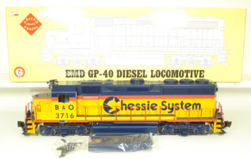 Aristo-Craft 23504 G Scale B&O Chessie GP-40 Diesel Locomotive