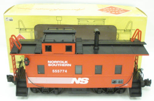 Aristo-Craft 42135 G Norfolk Southern Long Steel Caboose - Metal Wheels