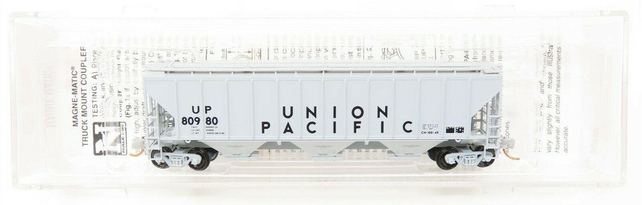 Micro-Trains 09600102 N UP PS2 High Side Three Bay Covered Hopper #80980