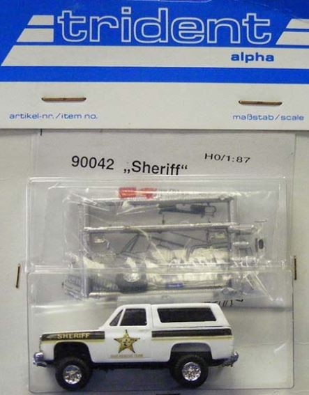 Trident Miniatures 90042 HO Sheriff Chevrolet Blazer