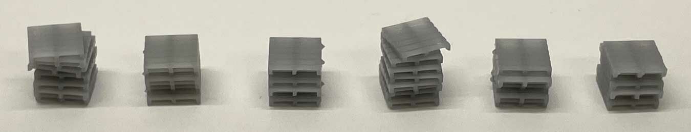 Phoenix Precision Models 30526 N Short Pallet Stacks 3D Printed Kit (Pack of 6)