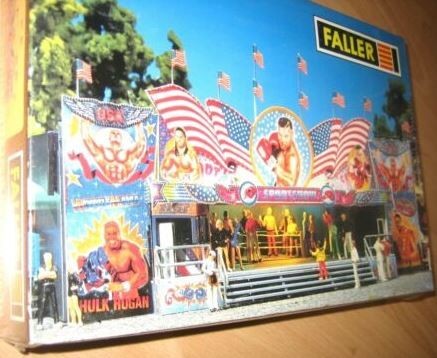 Faller 458 HO Scale Sport Show Midway Booth Model For Amusement Kit