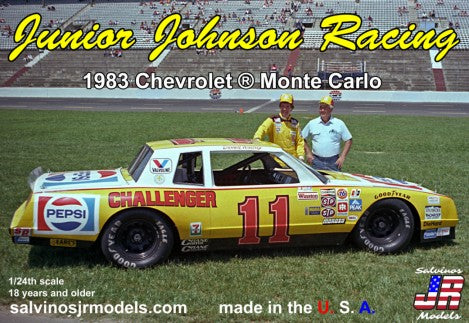 Salvinos JR Models JJMC1983C 1:24 1983 Chevrolet Monte Carlo Race Car Model Kit