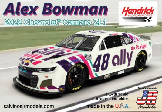 Salvinos JR Models HMC2022ABP 1:24 2022 Chevrolet Camaro ZL1 Race Car Model Kit